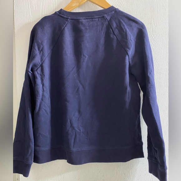 Boden Oh Yeah Navy Cheetah Crewneck Sweatshirt! Women Size Small - Picture 5 of 5